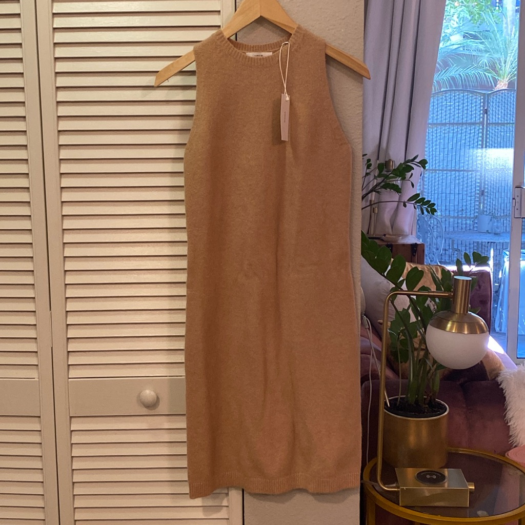 Vince Wool/ Alpaca Sleeveless Camel Dress. Brand New With Tags. Size Xs.